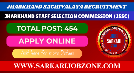 Jharkhand Sachivalaya Stenographer Recruitment 2024