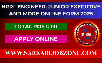 HRRL Engineer, Junior Executive and More Online Form 2025