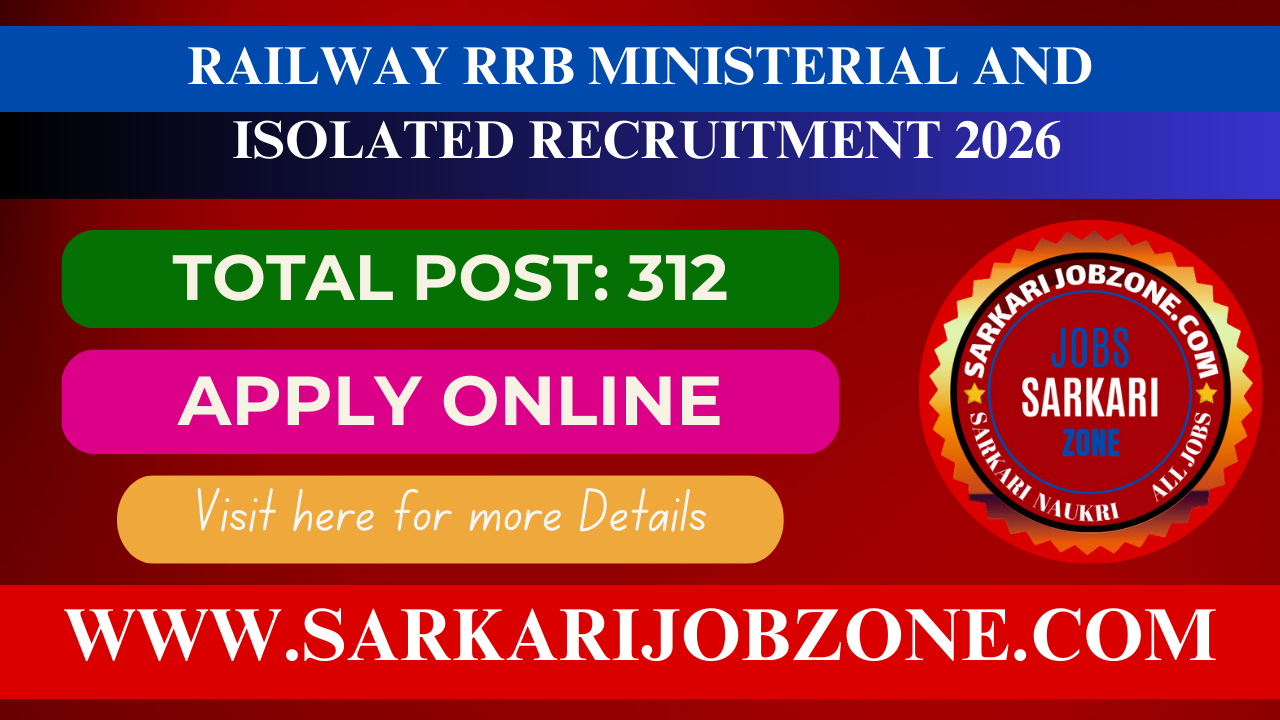 Railway RRB Ministerial And Isolated Recruitment