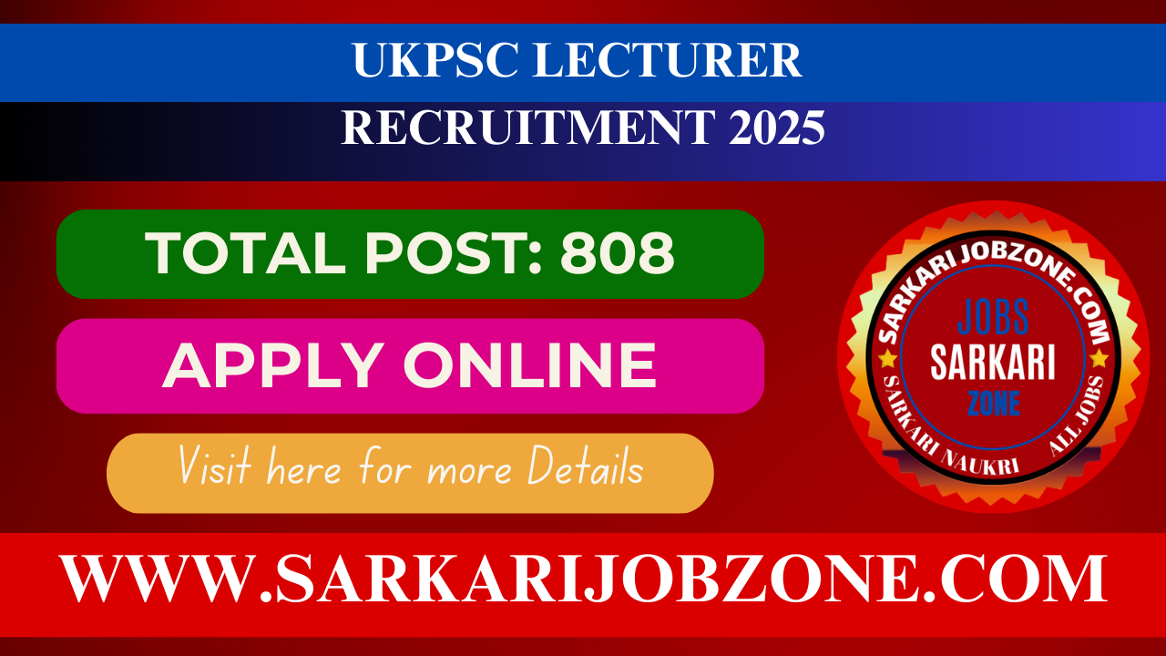 UKPSC Lecturer Recruitment